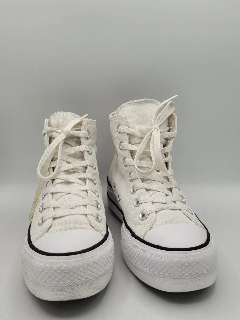 Converse Hightop Platform Shoes Size 5.5 In Womens